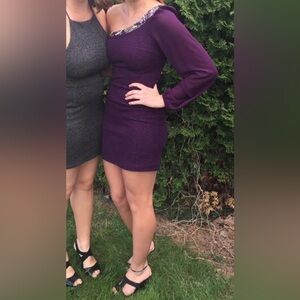 Elegant Purple Evening Dress